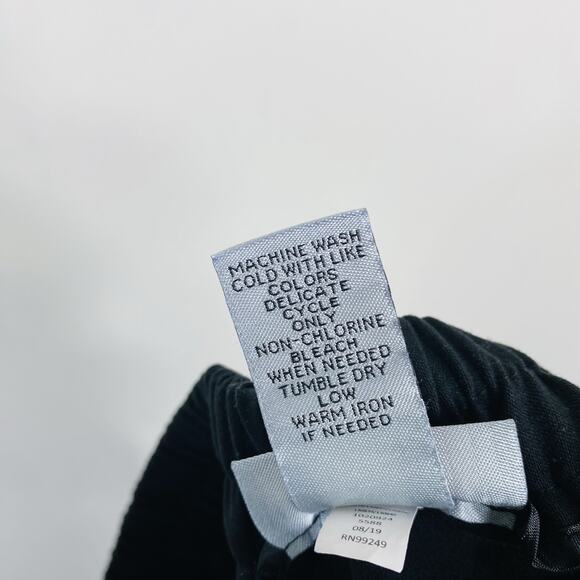 Catherines Size 1X Petite Pull On Pants Black Career Work Business Casual - Picture 4 of 4